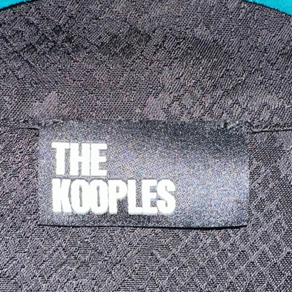 The Kooples Patch Pocket Snakeskin Button Down Bl… - image 4